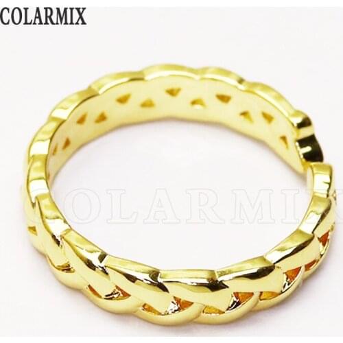 8 piece Open jewelry rings Gold color jewelry rings Gift for women jewelry Gift Simple rings 51318