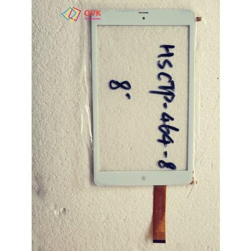 White with logo P/N hsctp-464-8 Tablet Capacitive Touch Screen Panel Repair Replacement Parts Free Shipping