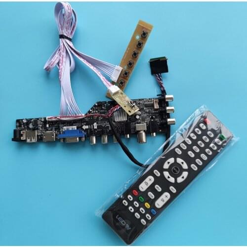 For HB140WX1 1366X768 controller digital LED USB HDMI-compatible panel monitor VGA AV TV DVB-T DVB-T2 remote board driver