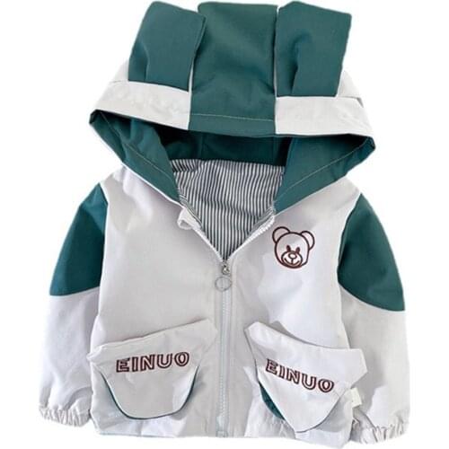 New Children Coat Spring Autumn Baby Girl Clothes Boys Fashion Hooded Jacket Toddler Sport Casual Costume Infant Kids Sportswear