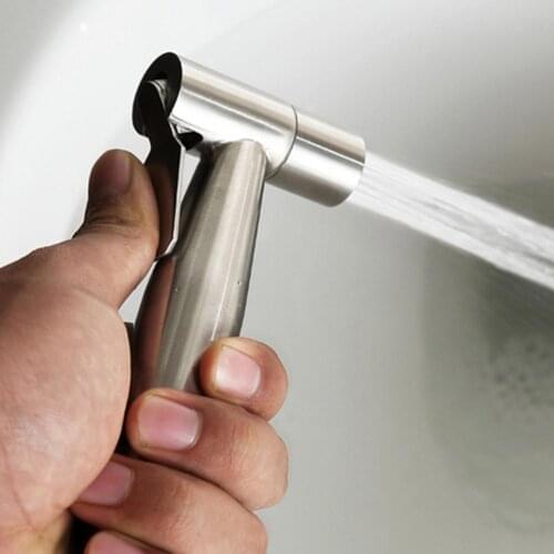 Bidet Sprayer Head Punch-free Booster Nozzle Bidet Sprayer Head Rust-proof Stainless Steel Handheld Bidet Toilet Sprayer Head