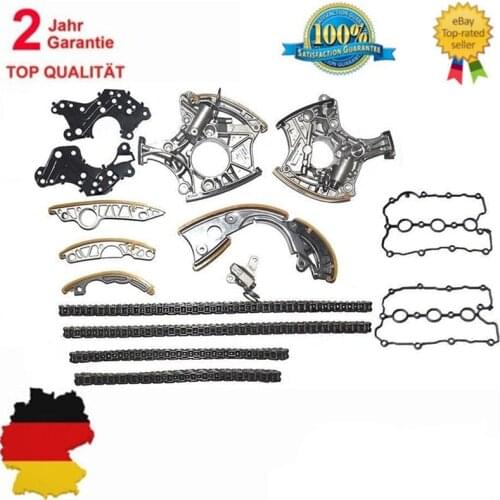 AP01 Timing chain set with chain span tensioner For Audi 2,4l 3,2l FSI V6 BDW AUK BKH BPK BYU Timing Chain Tensioner Gasket Set
