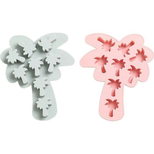 New Coconut tree Cake Mold Chocolate Molds DIY Cake Decorating Tools Silicone Cookies Molds Ice Cube Tray