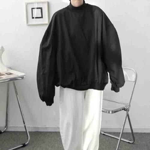 Spring and autumn new small crowd loose outline Hoodie young man bat sleeves Lazy hip-hop Jacket