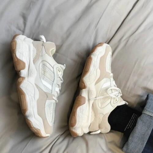 QWEDF New Fashion Thick Sole Platform Sneakers Men Vulcanize Shoes Man Mixed Color Chunky Shoes Men Trainers Soft Shoes D6-46