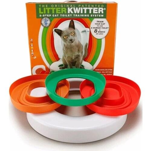 New Cat Litter Kwitter cat toilet training Professional training cats use the toilet Don not need basin of cat litter and litter