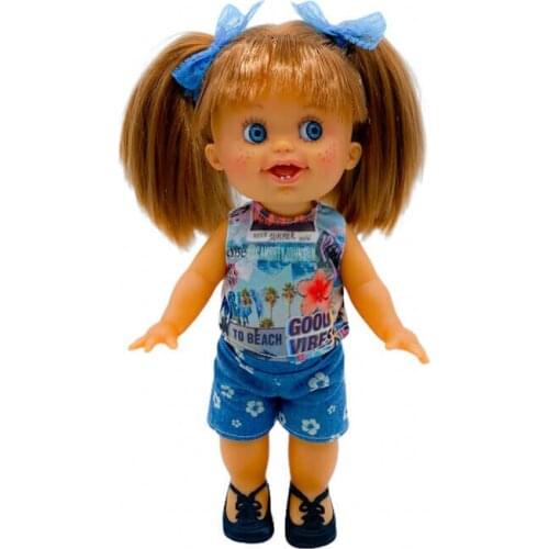 Original doll Lara 2021 Original 33 cm design beach gift dress limited edition made in Spain by Folk crafts