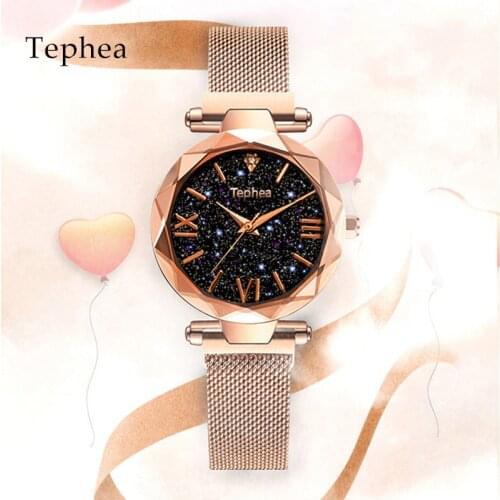 Roman Numeral Fashion Women Watches Starry Sky Luxury Elegant Ladies Watches Womens Quartz Wristwatch Watchproof Reloj Mujer