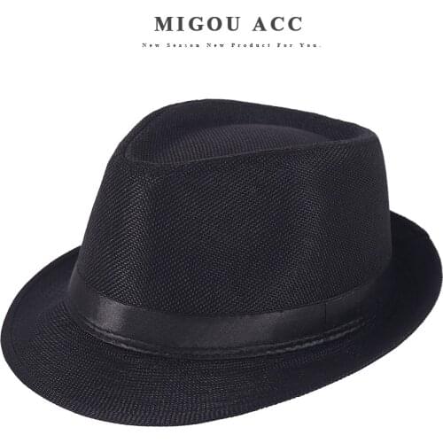 Spring Summer Retro Mens Hats Fedoras Jazz Plaid Hat Adult Bowler Hats Classic Version chapeau Hats