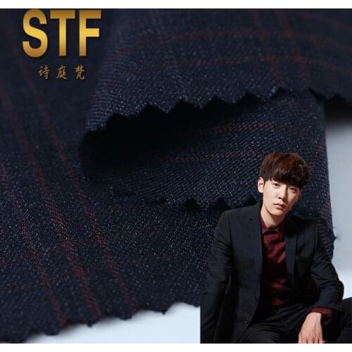 [Shi Tingfan] Spring and Autumn New Worsted Fabric European and American Fashion Suit Jacket Clothing Fabric Wholesale
