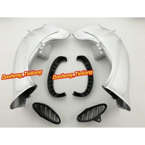 Motorcycle ABS Ram Air Intake Tube Duct For Yamaha YZF R1 2004 2005 2006 YZF-R1 Silver
