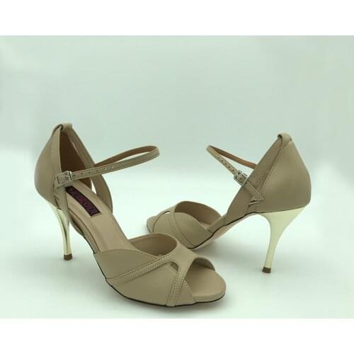 Argentina Tango Dance Shoes Party Shoes Wedding Shoes leather outsole T6236NL in 9cm heel 7.5cm available