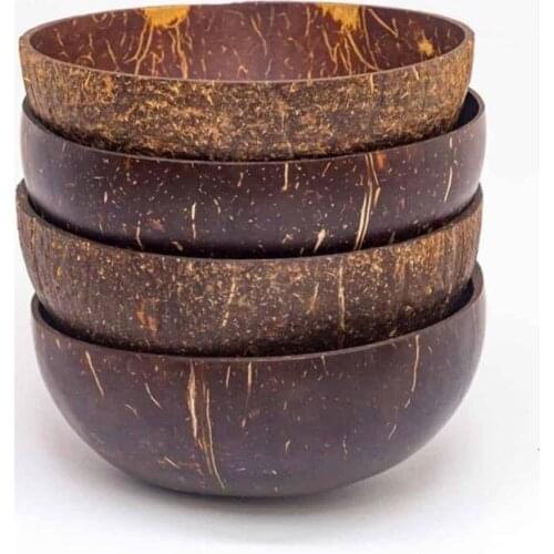 Creative Natural Coconut Bowl Set Spoon Soup Ramen Strawberry Dessert Rice Noodle Bowl Wooden Fruit Bowl Decoration Mixing Bowl