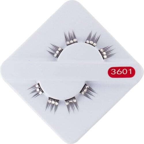 1pair Bling Shimmery Crystal False Eyelashes with Diamond Glitter Cilios Posticos Eye Makeup Tool with Retail Package