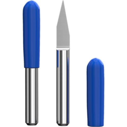 10pcs/lot V Shape flat bottom Carbide PCB Engraving Bits 3.175 shank 10 degree 0.2mm 20 degree 0. 2mm 20 degree 90 degree