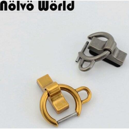 20Pcs/lot inside wide Nickel Belt Stopper End Stopper Rope stopper Bag Accessory supplier Hanger Connectors bag old gold