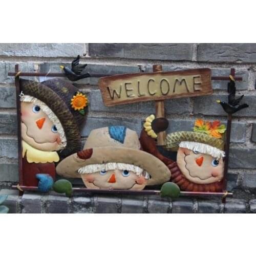 Free shipping,unique,52*32cm,big decoration vintage retro hangings canducum finaning Plaques,christmas gift,garden supplies