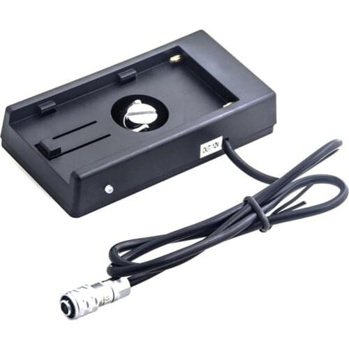 NP-F970 F750 F550 to BMPCC4K camera 12V battery base fixed seat adapter plate straight line/Spring wire