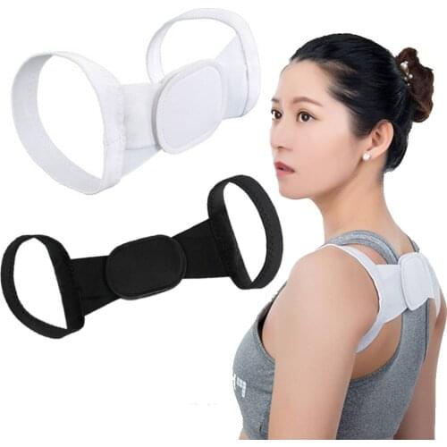 1Pc Massager Shapewear Chest Belt Back Shoulder Posture Corrector Black White Adjustable Clavicle Posture Corrector Hot