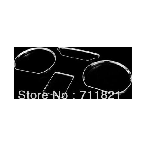 Car Styling Chrome Dashboard Gauge Ring Set For Volkswagen For VW Polo 9N