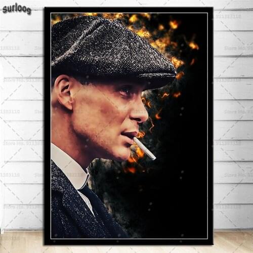Wall Art Poster British high score crime drama Peaky Blinders Retro Pictures Prints Canvas Painting for Living Room Home Decor
