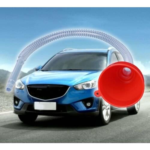 2021 New Universal Motor Vehicle Plastic Fill Funnel Soft Pipe Petrol Tube
