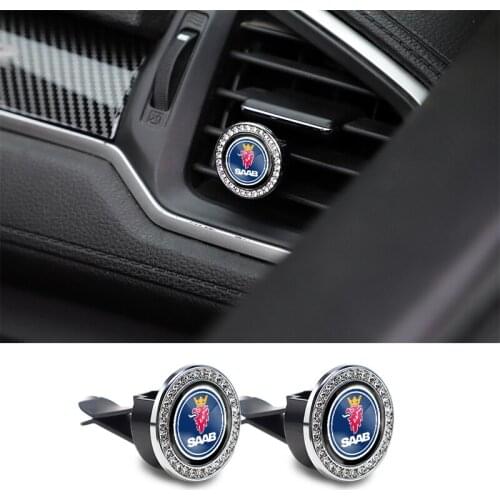 Car Air Conditioner Vent Perfume Freshener Crystal Aromatherapy Clip For SAAB 9000 9-4X 9-7X 9-3 9-5 9-2X 9-X 900 600 99 GT750