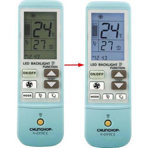 A/C controller Air Conditioner Air Conditioning Remote Control CHUNGHOP K209ES USE FOR Gree Midea York National K-209ES
