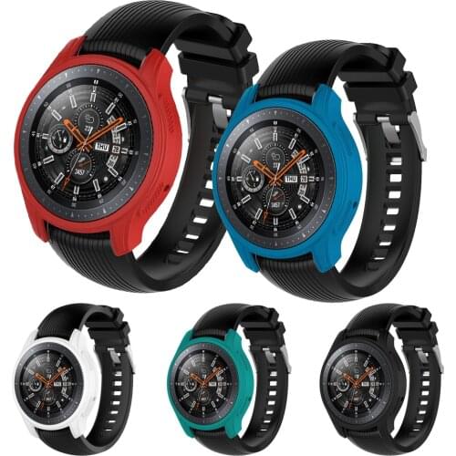 Silicone Soft Shell Protective Frame Case Cover Skin For Samsung Galaxy Watch 46mm Gear S3 Frontier Anti-collision oxidation