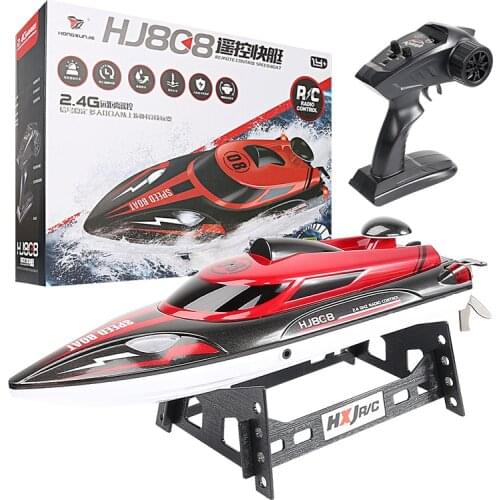 HJ808 RC 25km/h Boat High Speed Remote Control Racing Ship Water Speed Children Model Toy Quality Children Model Toy Kids Gift