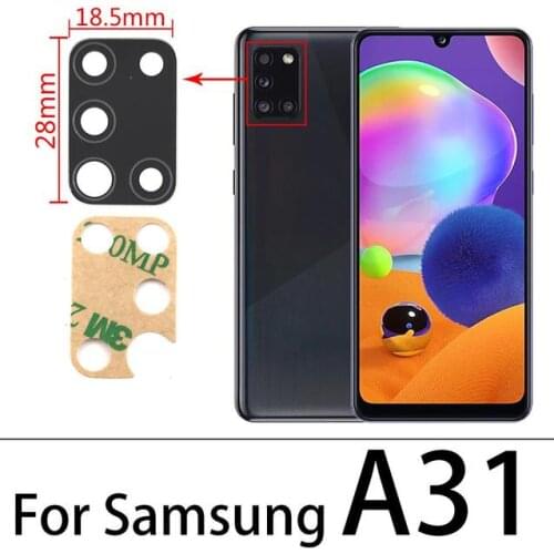 2pcs/lot Coopart New Back Rear Camera lens glass for Samsung Galaxy A31 A315 A41 A415 A51 A515 with adhersive top quality