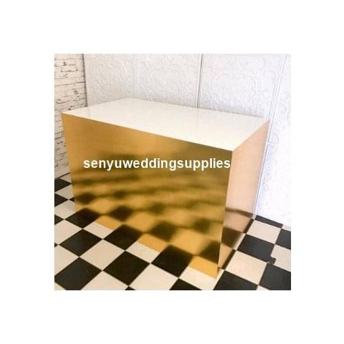 2pcs/lot)wedding backdrops Birthday Party Acrylic /gold mirror for wedding Backdrops for sale senyu2077