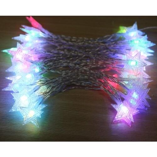 Led Color Changing String Lights Battery Powered Star Fairy Lights Timer Remote Indoor Outdoor Christmas Lights 16 Color