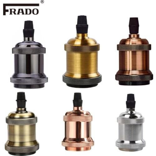 Vintage Edison Lamp Base Pendant light E27 Screw Bulb base Aluminum Light Socket Industrial Retro Fittings lamp holder Fixture