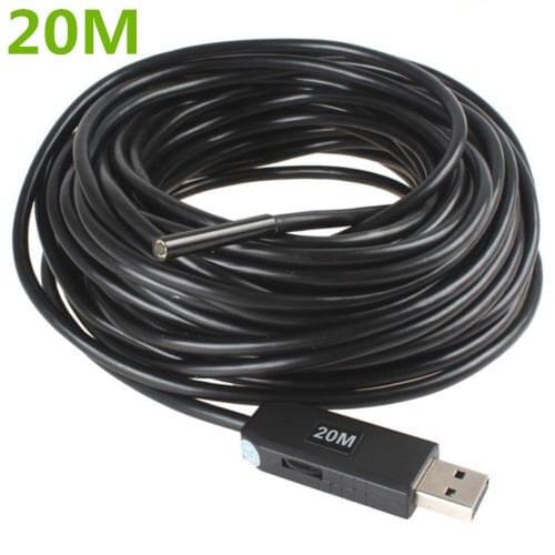 20M USB Waterproof Borescope Endoscope Inspection Snake Tube Video Mini Camera