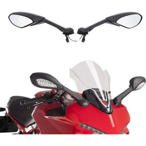 Motorcycle Left Right Rearview Mirror LED Turn Signal For Ducati 939 Supersport S 2017-2020