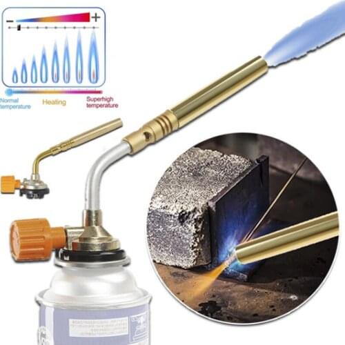 1PCS Flamethrower Burner Butane Gas Blow Torch Hand Ignition Camping Welding BBQ Tool