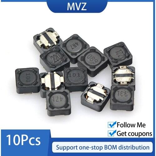 10Pcs CD74 CDRH74R SMD Integrated Power Inductor Choke Coils 1UH 1.5UH 2.2UH 3.3UH 4.7UH 6.8UH 10UH 1R0 1R5 2R2 3R3 4R7 6R8 100