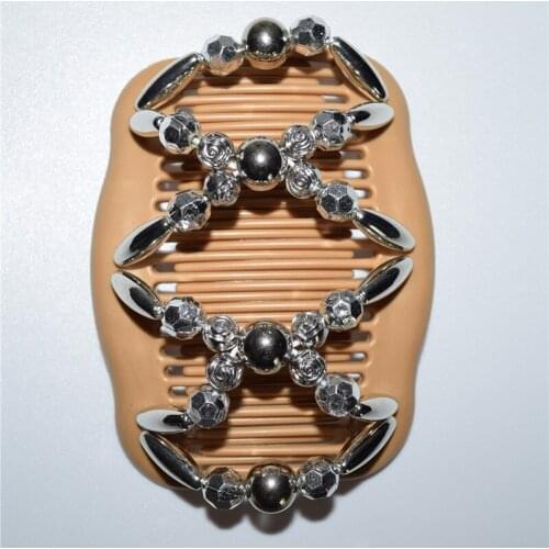 20 PCS/LOT silver luxury rose magic comb hair accessory Double Magic Fashion