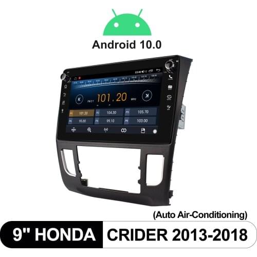 9 Inch Android 10.0 Car Radio Cd Player Bluetooth With DSP 1280*720 Screen For Honda Crider 2013-2018(Auto Air-Conditioning)
