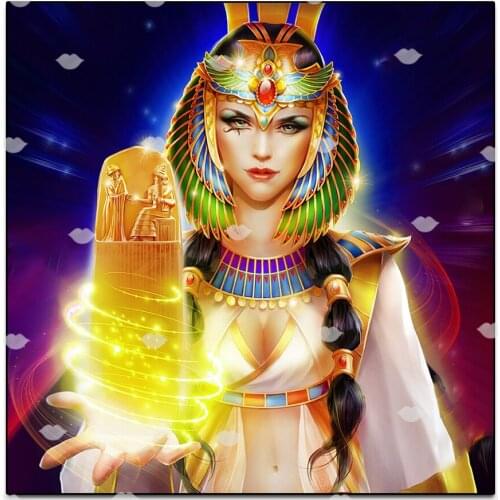 Diamond painting Beautiful woman egyptian queen diamond embroidery 5D rhinestone mosaic diamond inlaid pattern decoration salon