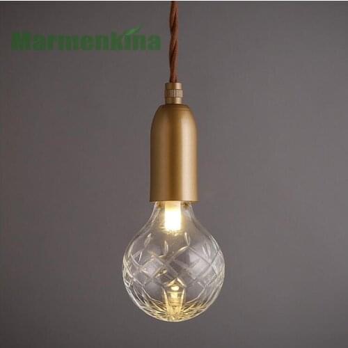 Free shipping modern minimalist creative coffee restaurant personality glass engraved single head lamp pendant lamp