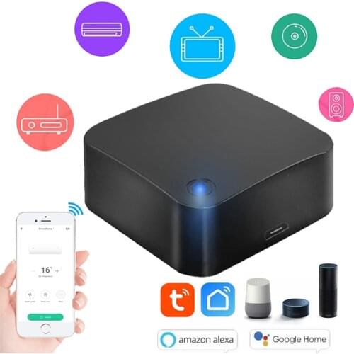Smart Wireless WiFi-IR Remote Controller Tuya/Smart Life APP Infrared Remote Controller Air Conditioner TV Alexa Google Home