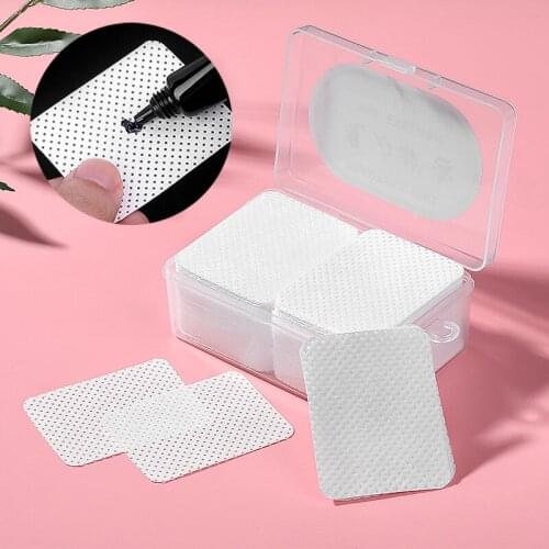 Nail Polish Remover Lint Free Nail Cotton Wipes Absorbable Soft UV Gel Remover Cleaner Paper Pad Nail Art Cleaning Manicure Tool