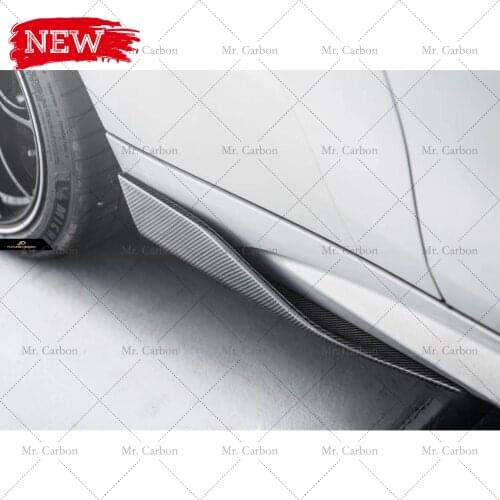 FOR BMW F87 M2 M2C MP STYLE CARBON FIBER SIDE SKIRT ADD ON TRIM BODY KIT TUNING PART FOR M2 F87 SIDE CANARD SPLITTER RACING