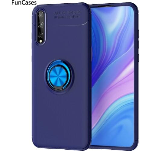 Smartphone Cases For cover Huawei Y8P Invisible Ring Buckle Soft TPU Protector Huawei para P Smart S Enjoy 10S Silicone Case