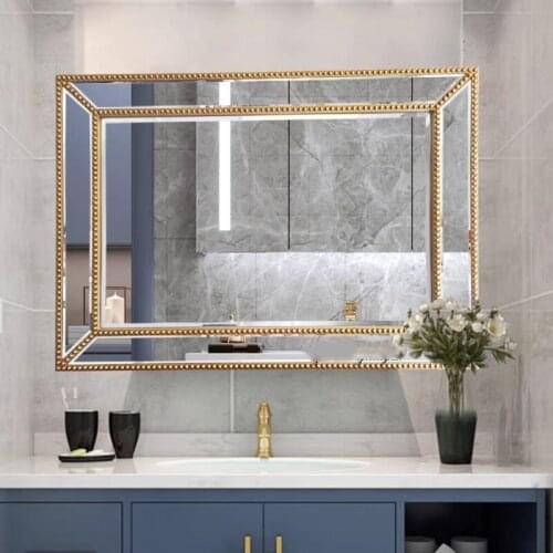 European Art Cosmetic Mirror Bathroom Mirror Living Room Ornaments