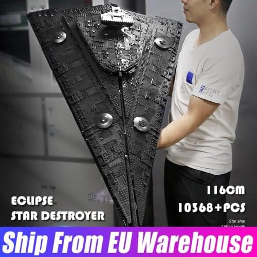 Mould King 21004 Star Toys MOC Eclipse-Class Dreadnought With Full Interior Model Building Blocks Bricks Kids Birthday Gifts