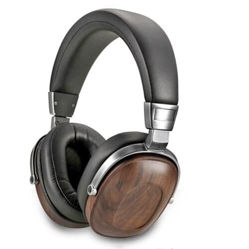 HIFI Stereo Headphone Dynamic Wooden Earphone over Ear DJ Monitoring Earphones Studio Audio Noise Cancelling Headset