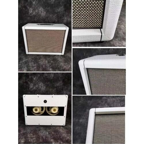 Custom Grand 2*12" Guitar Amp Speaker Cabinet in White Baltic Birch Wood Accept Customized Electric Guitar Bass Amplifier